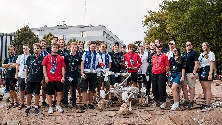 Koło naukowe AGH Space Systems podczas zawodów European Rover Challange w Krakowie