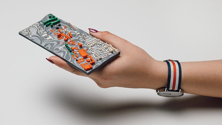 Wydruk 3D makiety Kampusu AGH